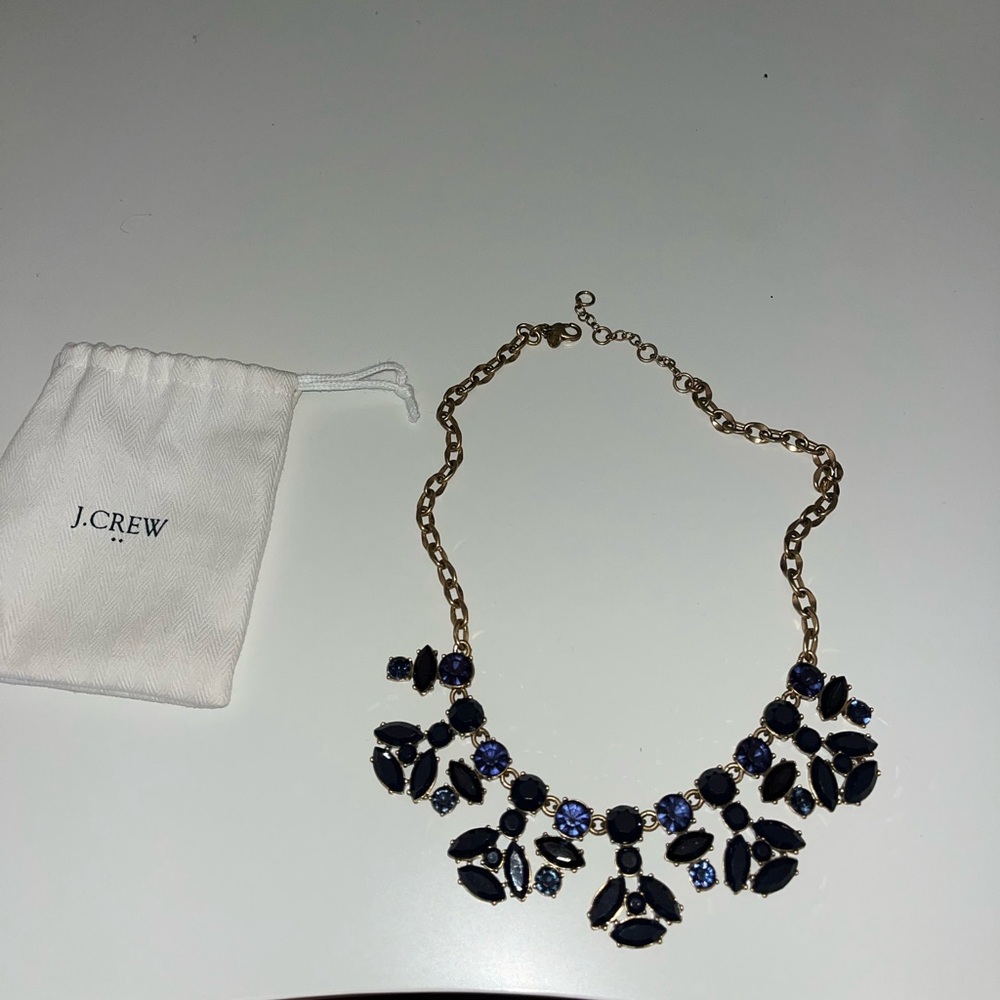 Navy JCrew Statement Necklace